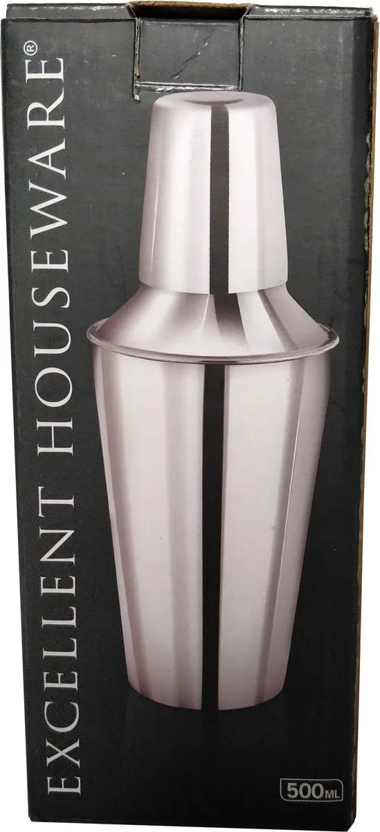 Excellent Houseware DS50905 Cocktailshaker 500ml - Zilver