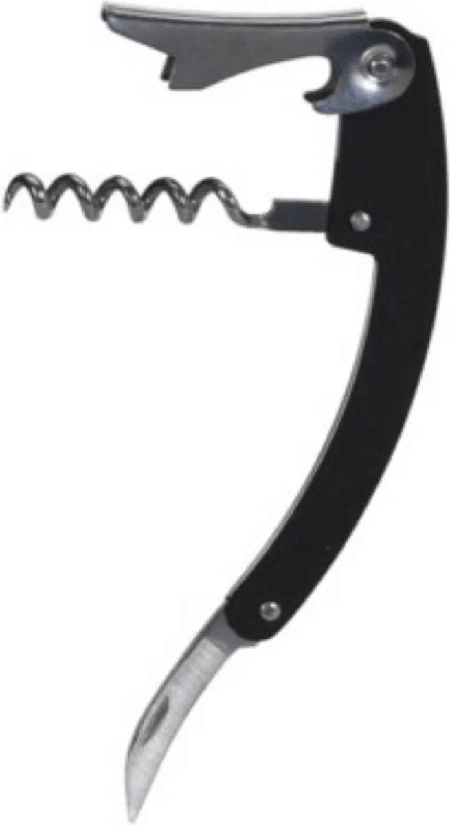 Excellent Houseware Flesopener/Kurkentrekker Kelnersmes - Grijs