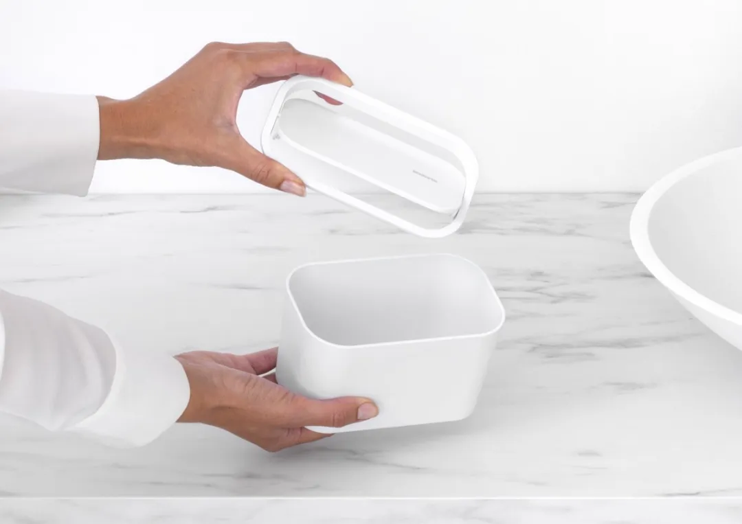 Brabantia MindSet Badkamer Afvalbakje 1.28L - Wit - afbeelding 6 van 6