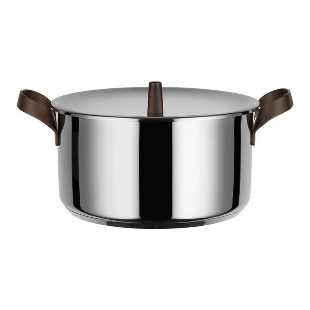 Alessi Kookpan Edo PU101/24 - 5L - Ø24cm - Zilver