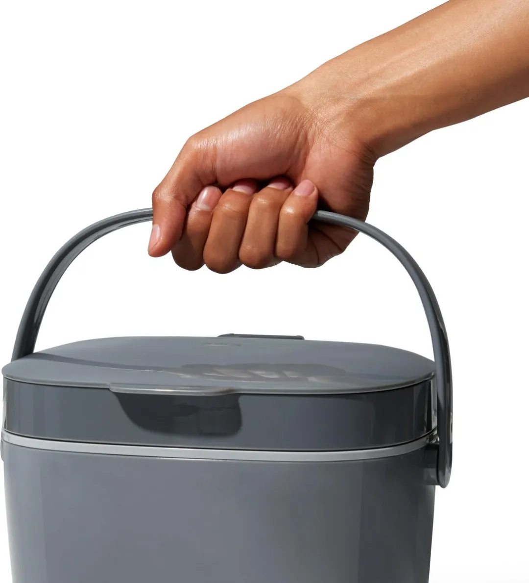 OXO - Afvalbak aanrecht - 6.5 liter - Grijs