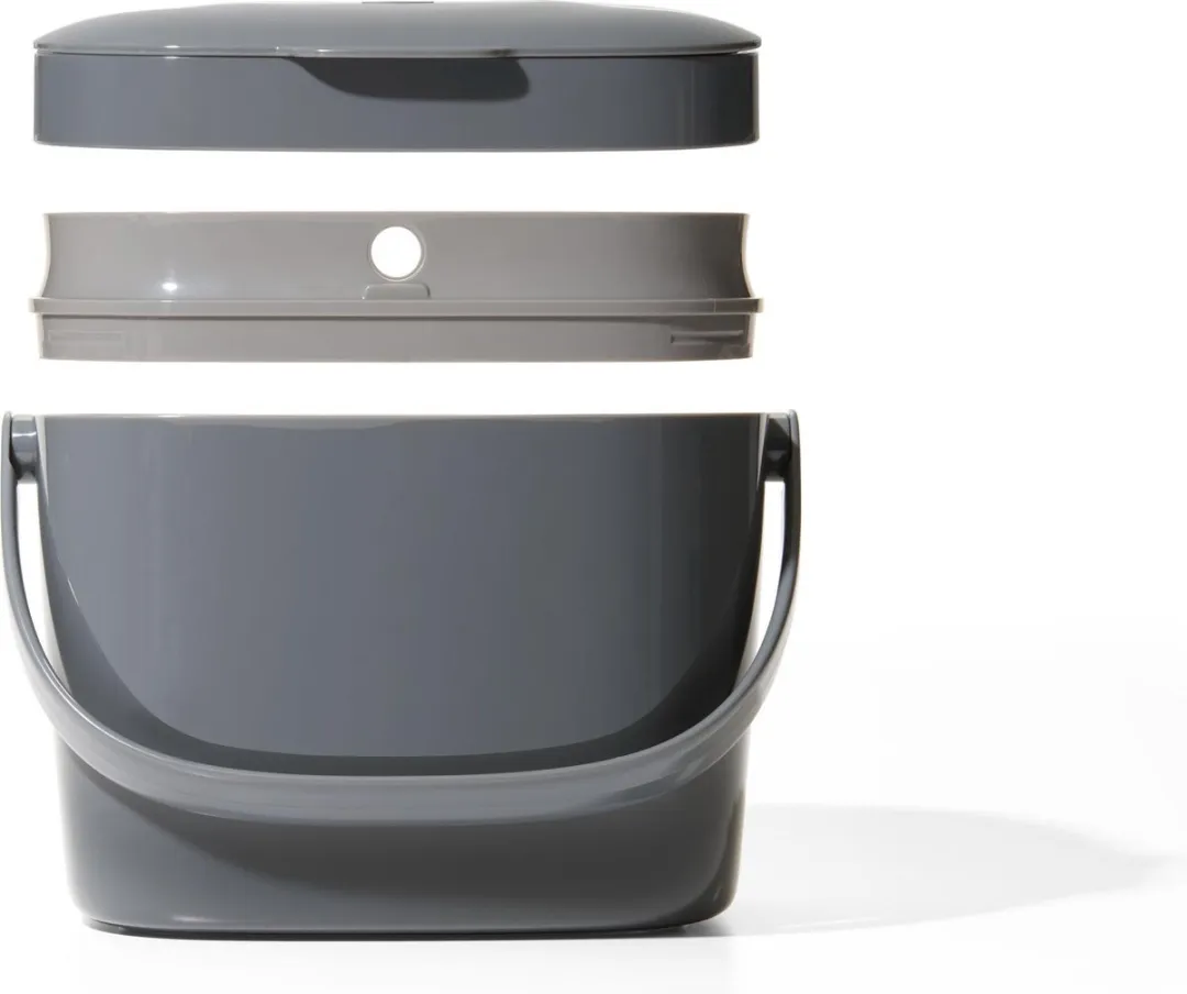 OXO Afvalbak aanrecht 6.5L - Grijs - afbeelding 6 van 6