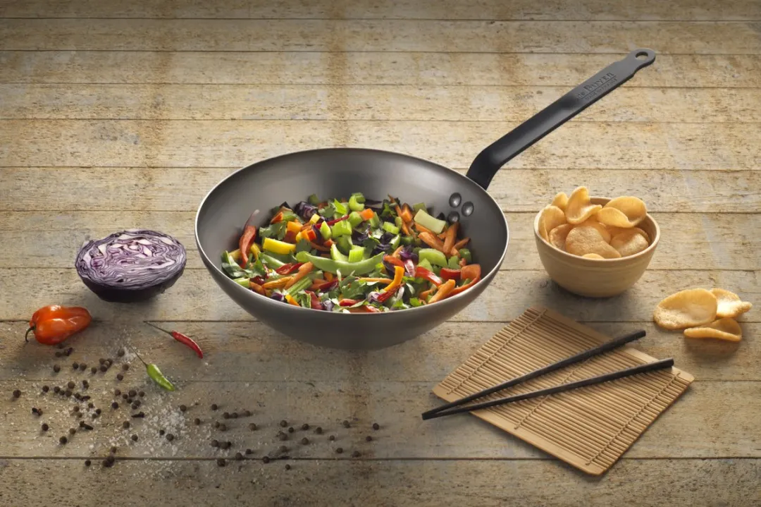 DeBuyer Mineral B Black Wok 28cm - Staal