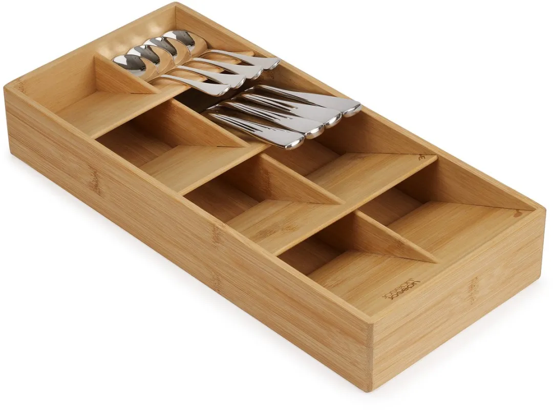 Joseph Joseph Bestekbak Medium Bamboe - 8 Vakken - Bruin