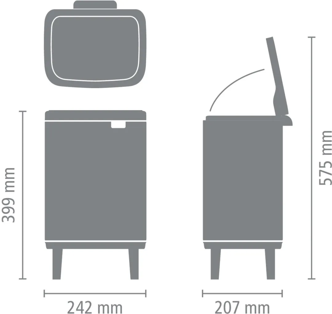 Brabantia Bo Hi Prullenbak 7L - Soft Beige
