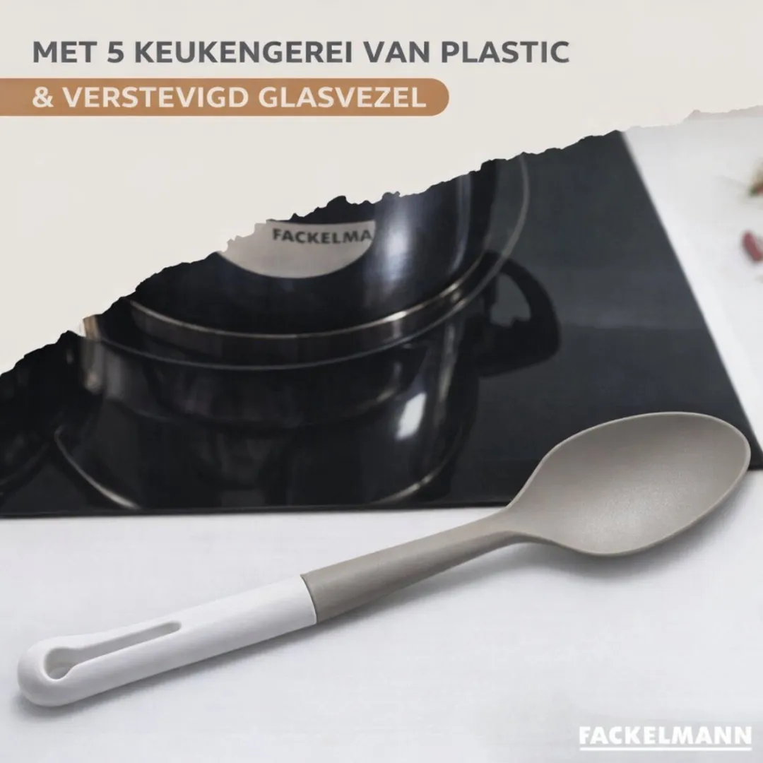 Fackelmann Brandao Set Pannen & Kookpotten 16/18/20cm - 5 Stuks - Zwart/Groen