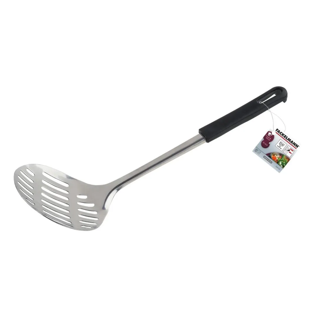 Fackelmann Opscheplepel 33cm - Zwart - PP/RVS