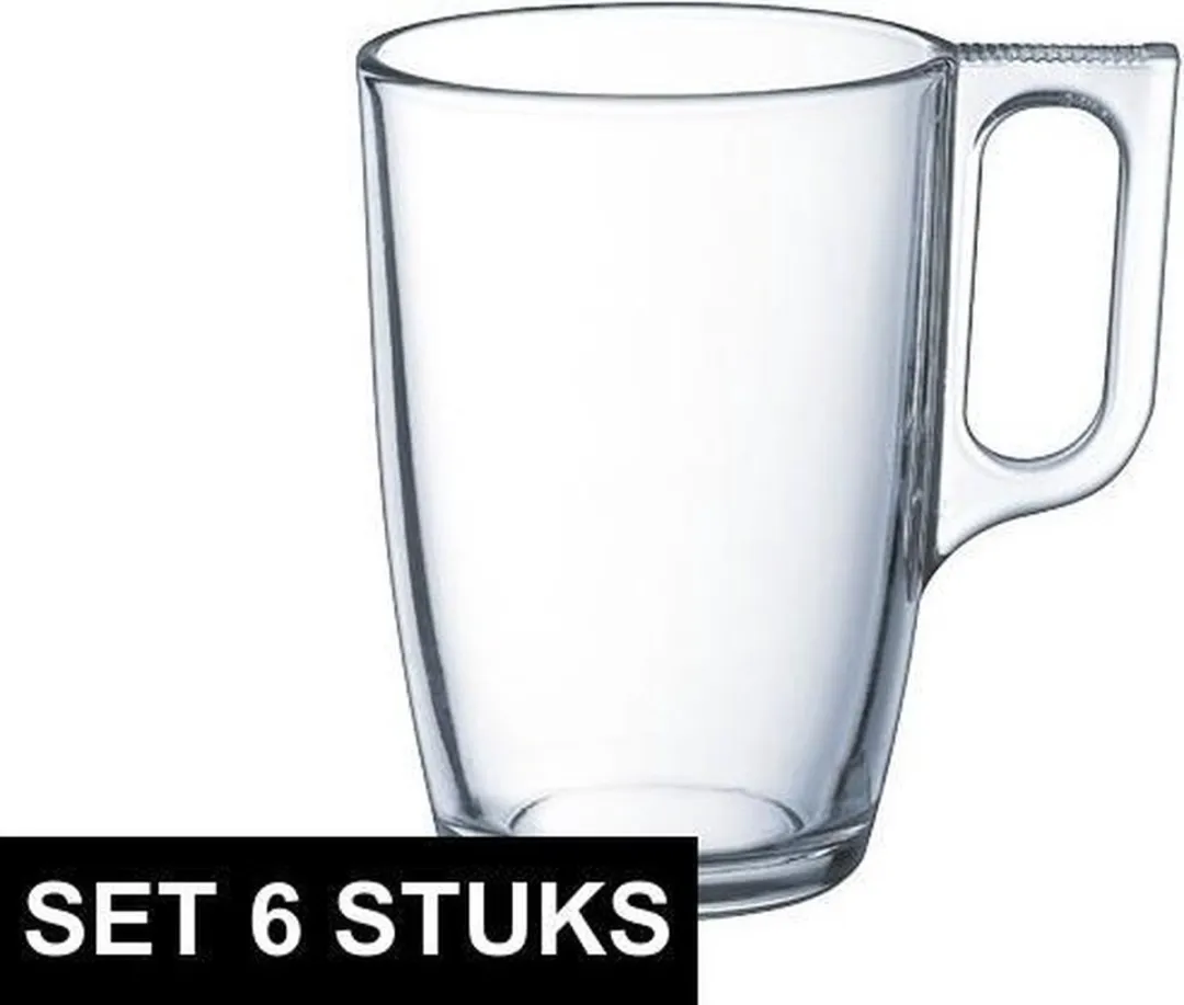Luminarc Theeglazen Set 6 Stuks - 320ml - Transparant