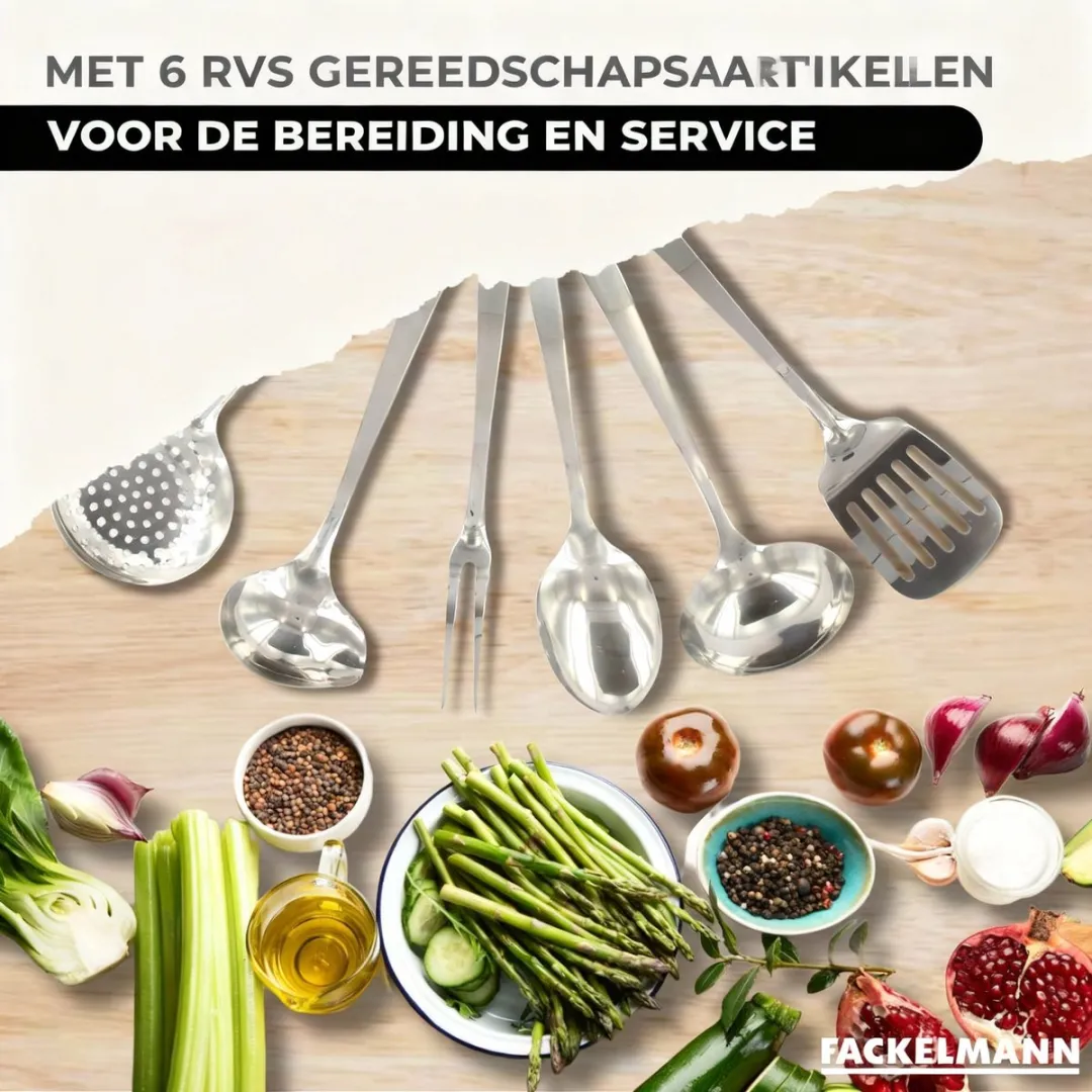 Fackelmann 9439850 Set Roestvrijstalen Pannen 20/24/28cm - 3 Stuks