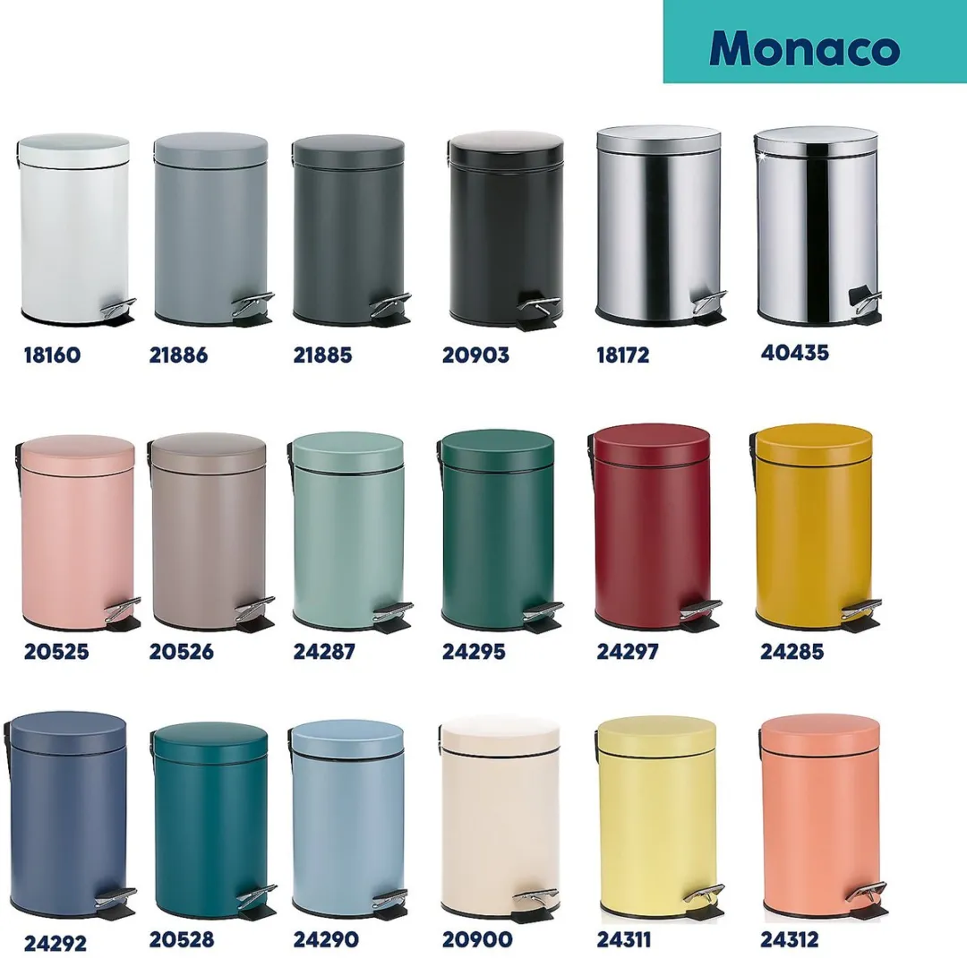 Kela Monaco Pedaal Afvalemmer 3L - Crème KE 209000