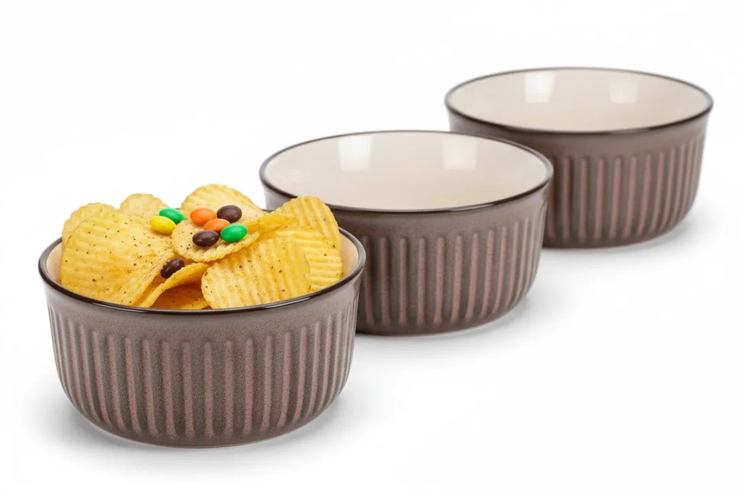 Excellent Houseware Serveer/Chips Schaaltje Striped