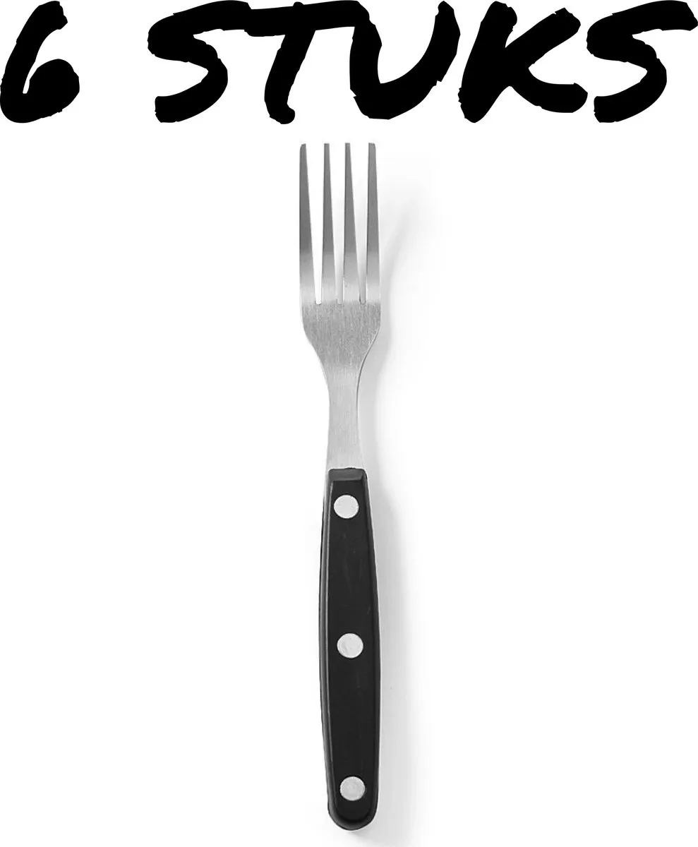 HENDI Profi Line Steakvorken 200mm - Set van 6