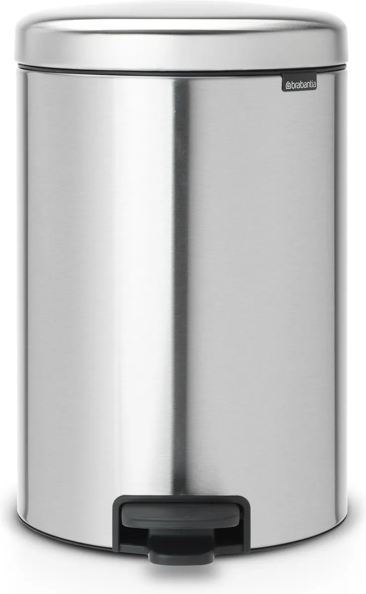 Brabantia NewIcon Prullenbak 20L Matt Steel Fingerprint Proof