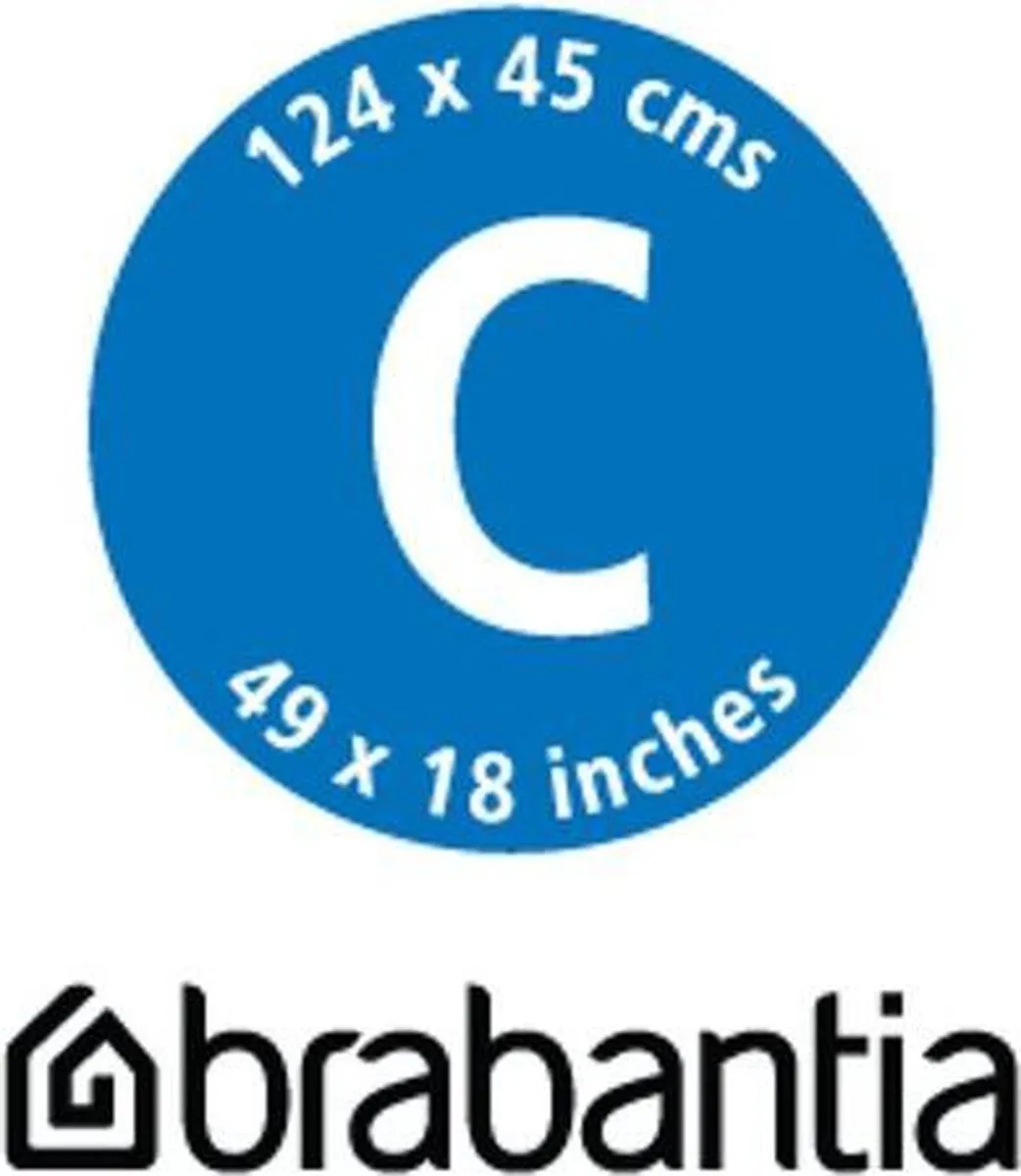 Brabantia Strijkplankhoes Toplaag 124x45cm Metallic