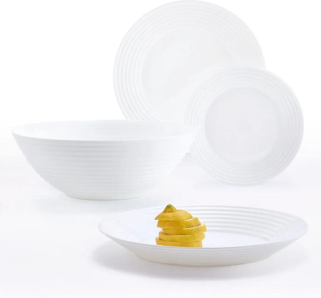 Luminarc Serviesset 19-delig - Wit - afbeelding 2 van 6