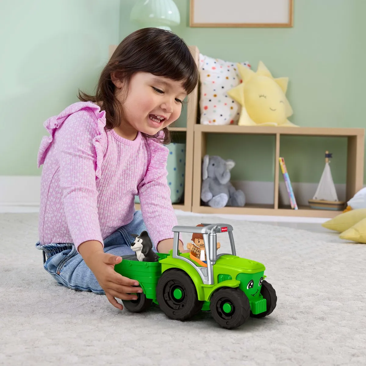 Fisher-Price Little People Tractor 2016182 - Muzikaal - Groen