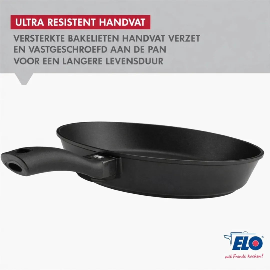 Fackelmann Elo 9999550 Koekenpanset 24/28/32cm - Zwart
