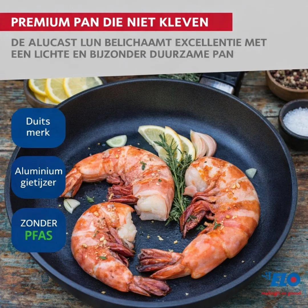 Fackelmann Elo 9999550 Koekenpanset 24/28/32cm - Zwart