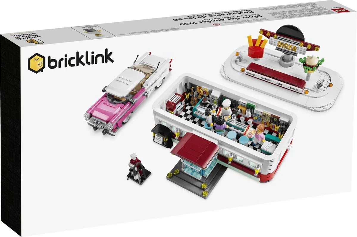 LEGO Bricklink 1950's Diner 910011 - 1377 Stukken