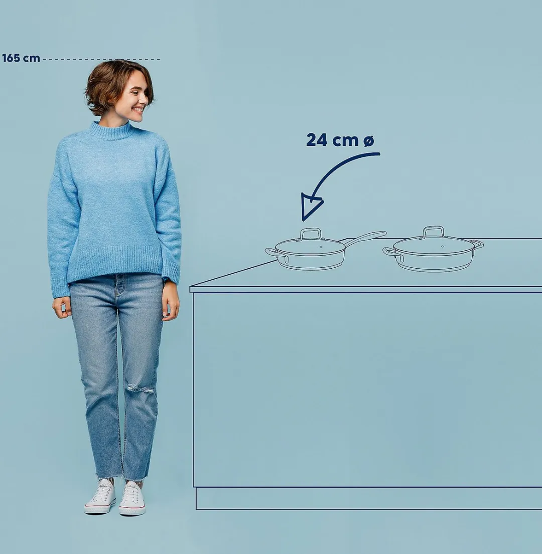 Kela Hapjespan RVS 24cm - 1.8L