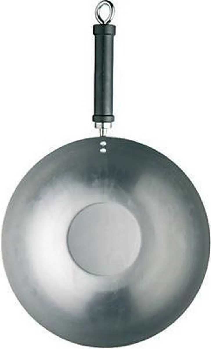 KitchenCraft World of Flavours Oosterse Wok 30cm - 4L - Grijs