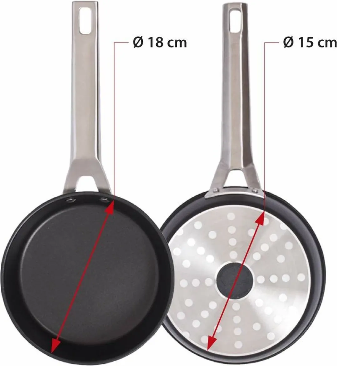 Pan Valira AIRE Zwart (Ø 18 cm)