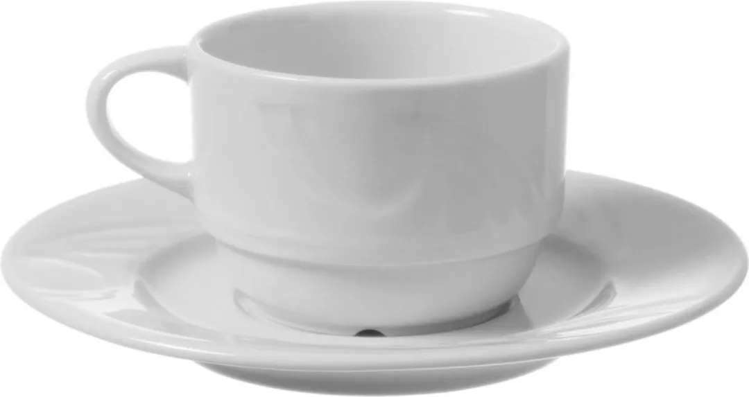 HENDI Schotel Koffie/Cappuccino 149mm - Wit Porselein