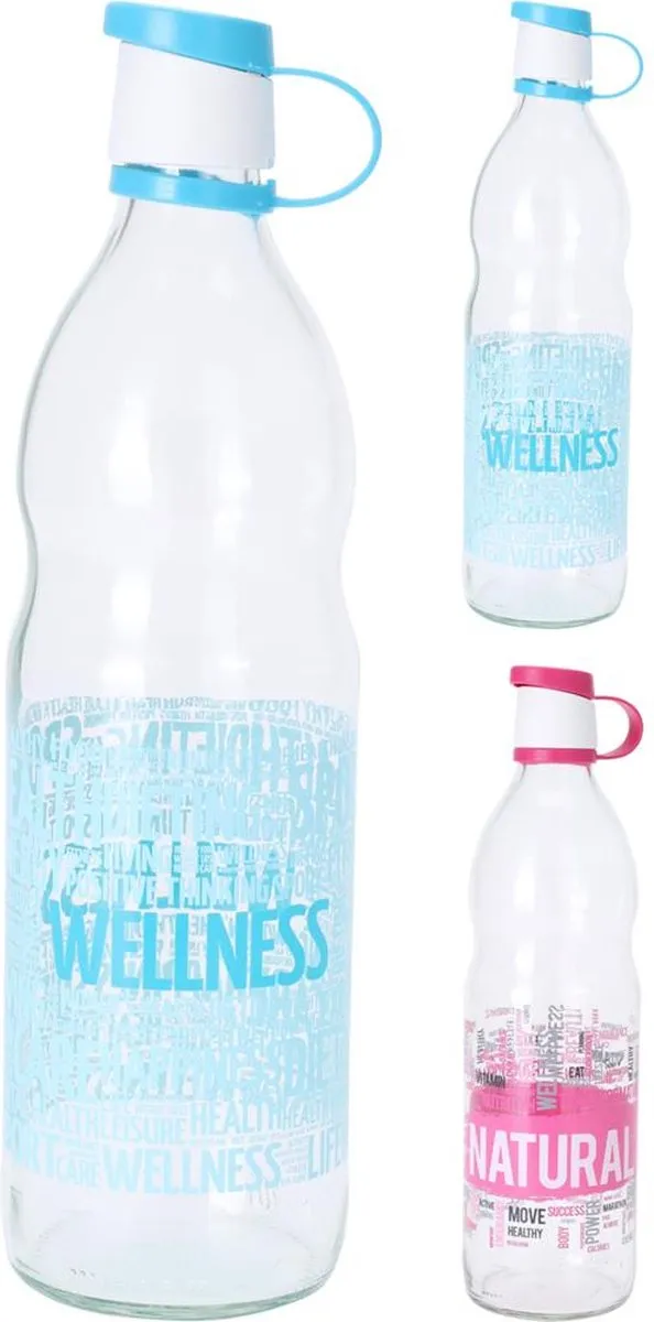 Excellent Houseware Glasfles 1L