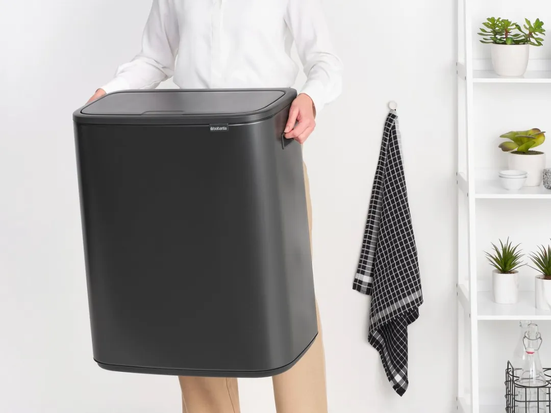 Brabantia Bo Touch Bin Prullenbak 2x30L - Confident Grey - afbeelding 6 van 6
