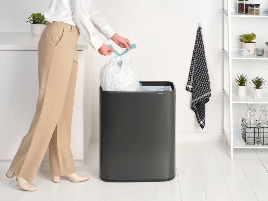 Brabantia Bo Touch Bin Prullenbak 2x30L - Confident Grey