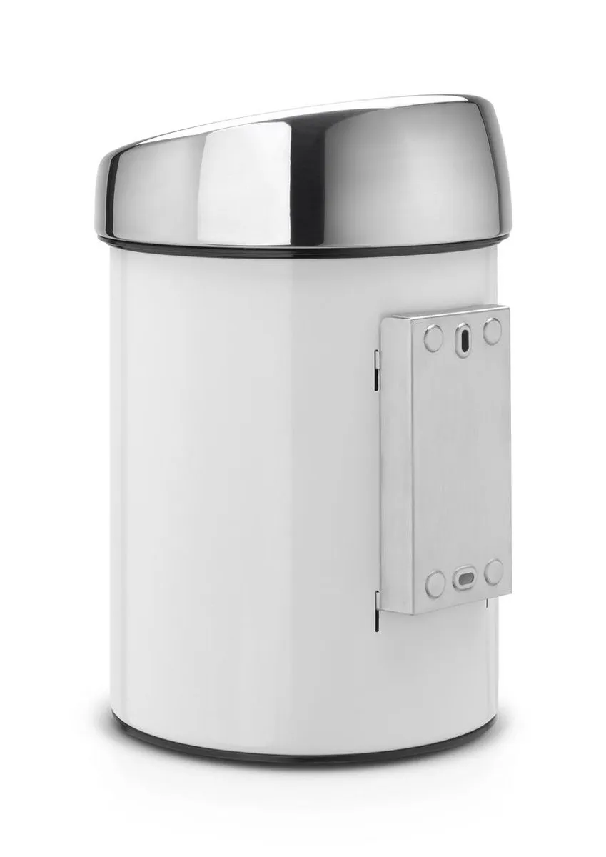 Brabantia Touch Bin Prullenbak 3L - Wit/Brons