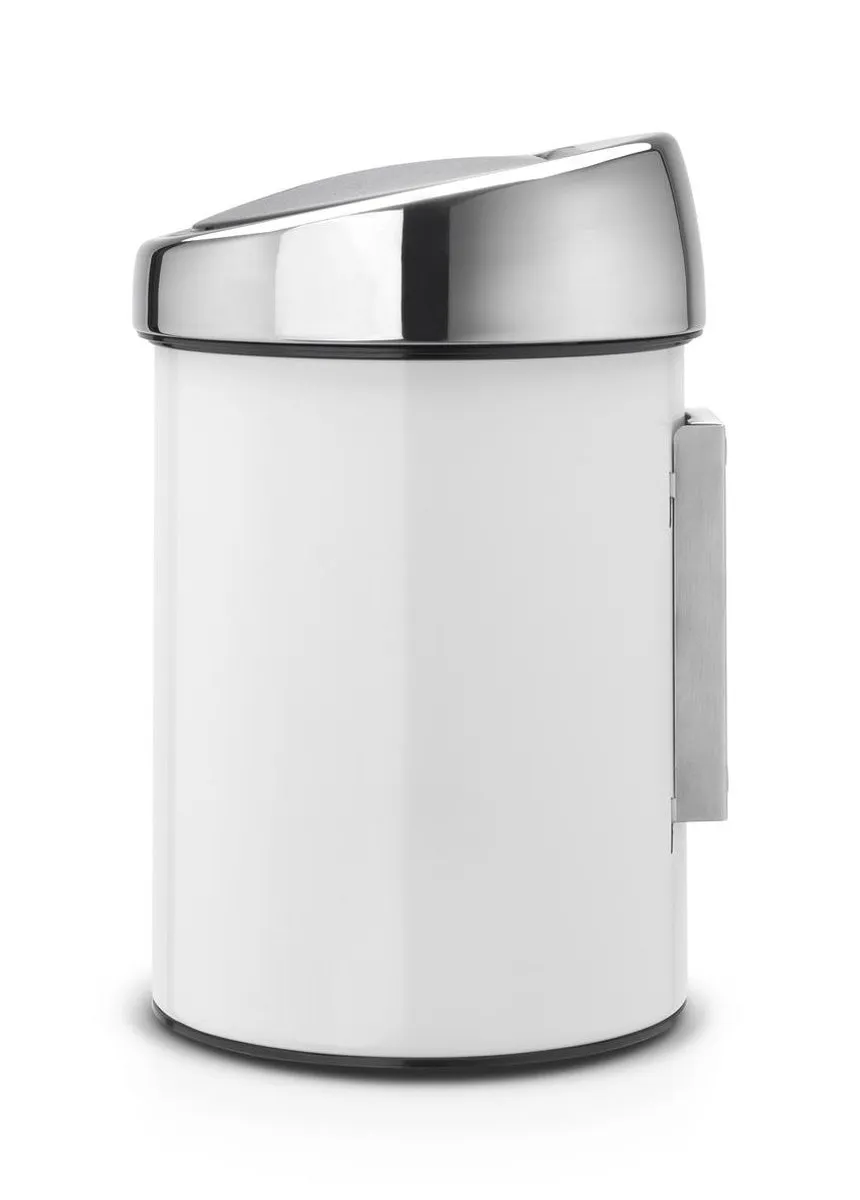 Brabantia Touch Bin Prullenbak 3L - Wit/Brons - afbeelding 6 van 6
