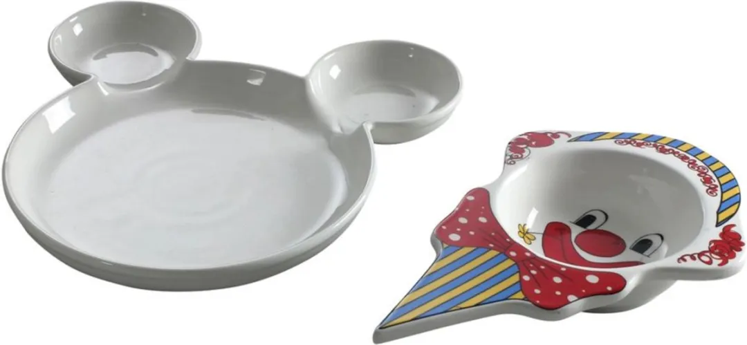 Hendi Kinderbordje Beer Porselein - Ø19cm - Wit