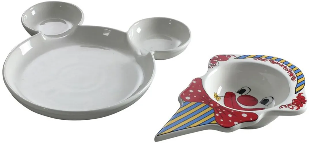 Hendi Kinderbordje Beer Porselein - Ø19cm - Wit