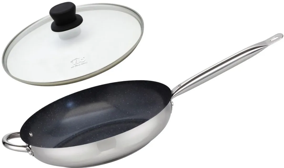 Fackelmann Elo 9804550 Koekenpan 32cm - RVS met glazen deksel