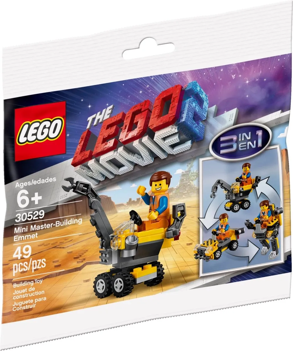 LEGO The LEGO Movie 2 Emmet Mini-Building Set 49 Stuks - Bonte kleuren