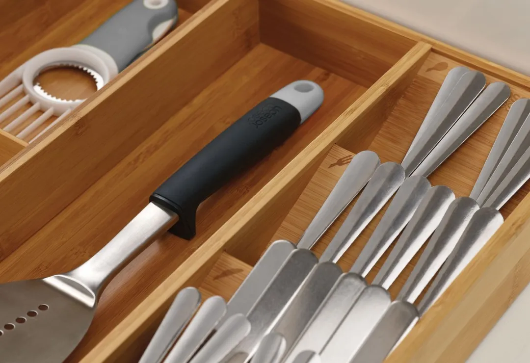 Joseph Joseph DrawerStore Keukenlade Organizer Bamboe - 8 Vakken