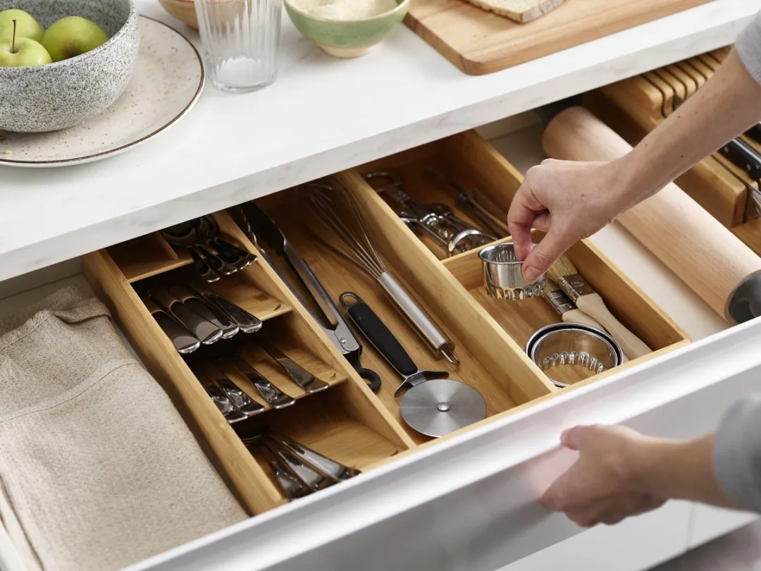 Joseph Joseph DrawerStore Keukenlade Organizer Bamboe - 8 Vakken