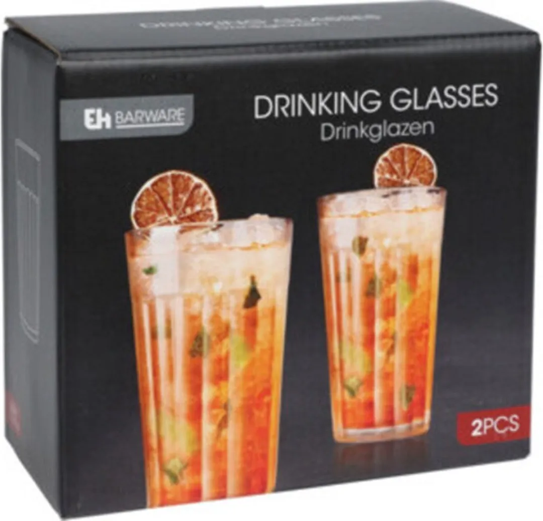 Excellent Houseware Longdrinkglazen 350ml - 4 Stuks