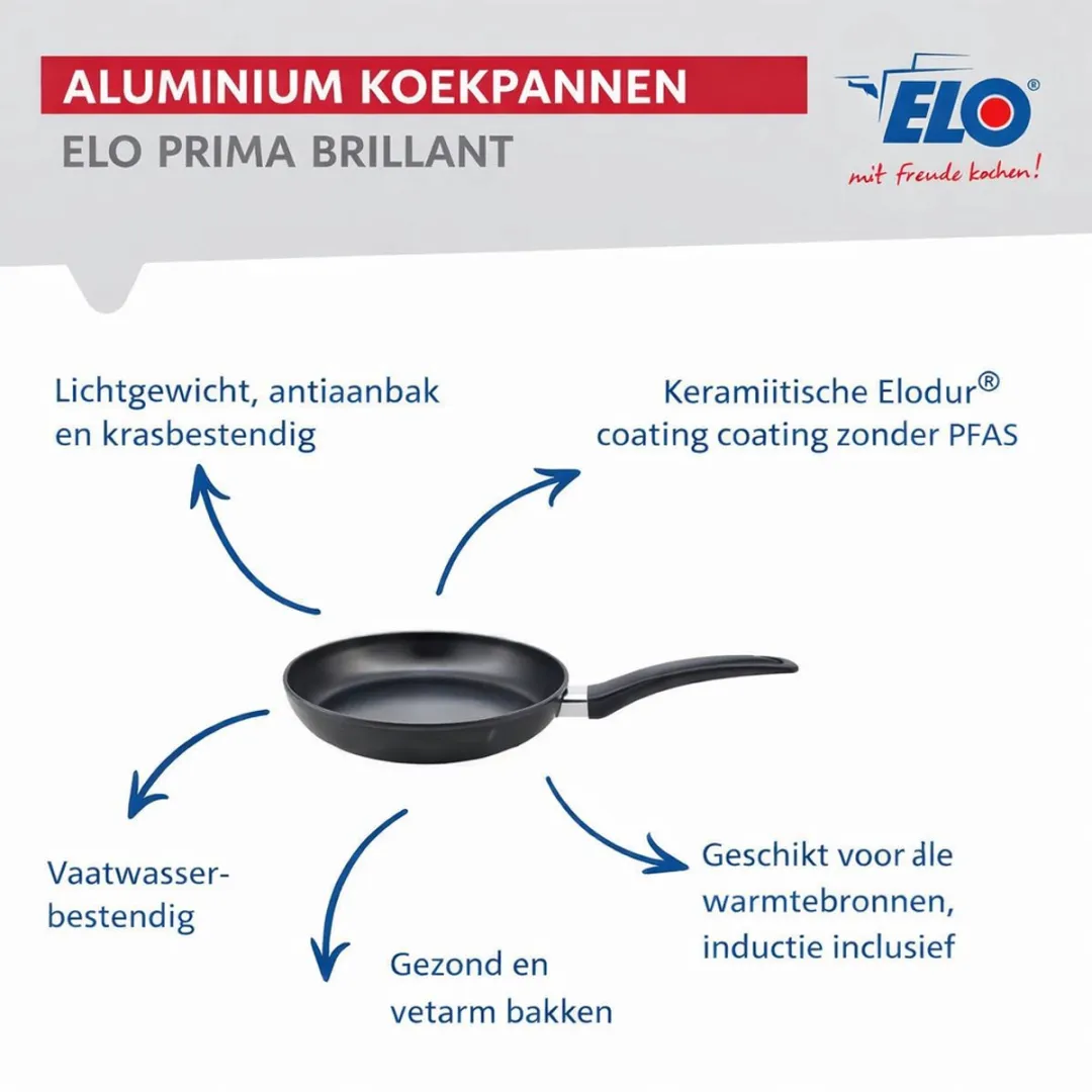 Fackelmann ELO 9734550 Keukengerei Set - 3-delig 24/32cm + 14cm - Roestvrij staal