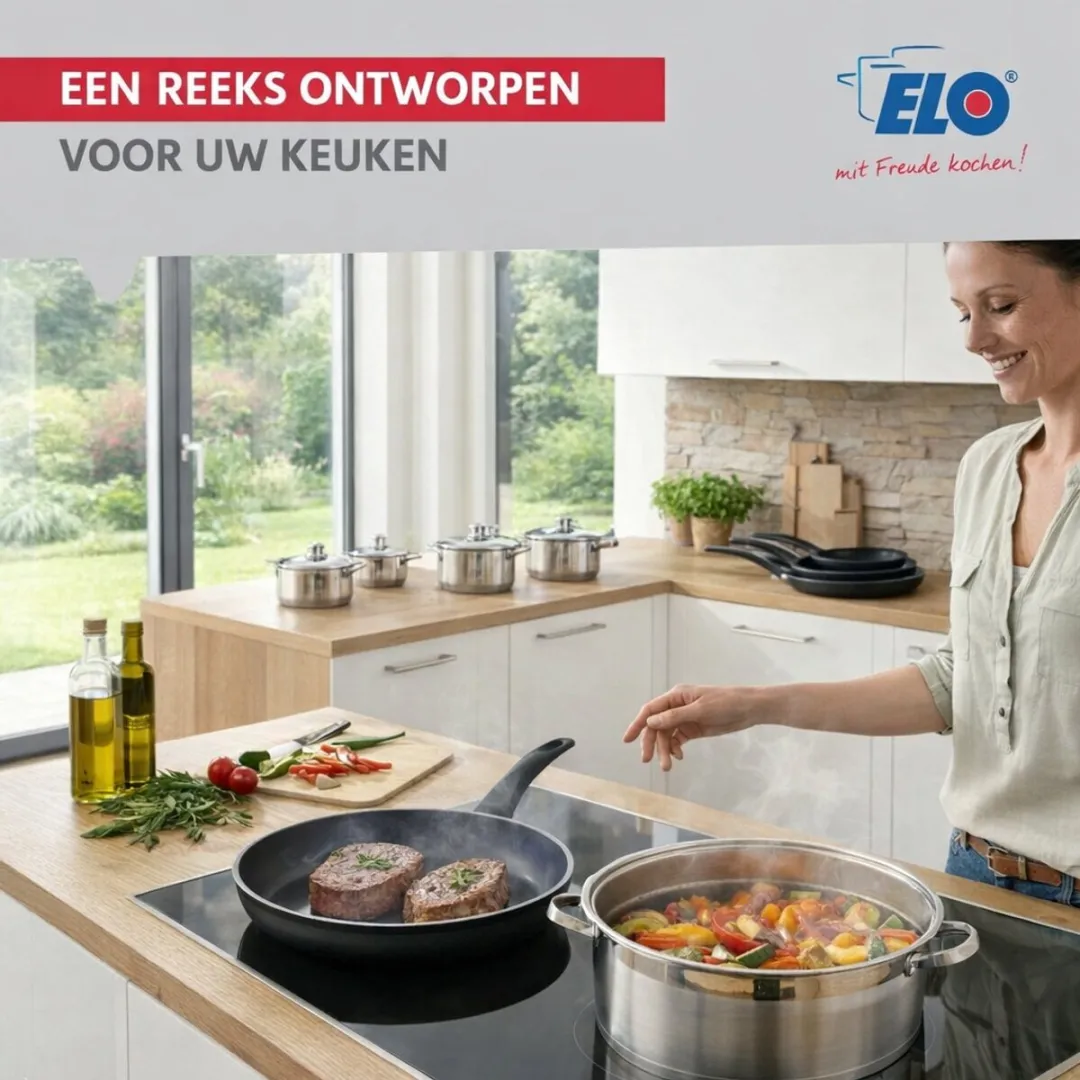 Fackelmann ELO 9734550 Keukengerei Set - 3-delig 24/32cm + 14cm - Roestvrij staal