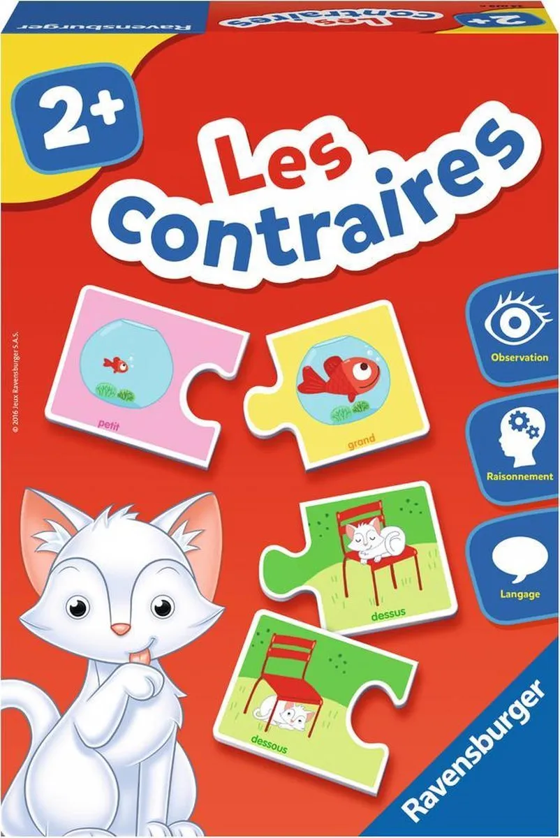 Ravensburger Les Contraires Puzzel - Meerkleurig - afbeelding 3 van 4