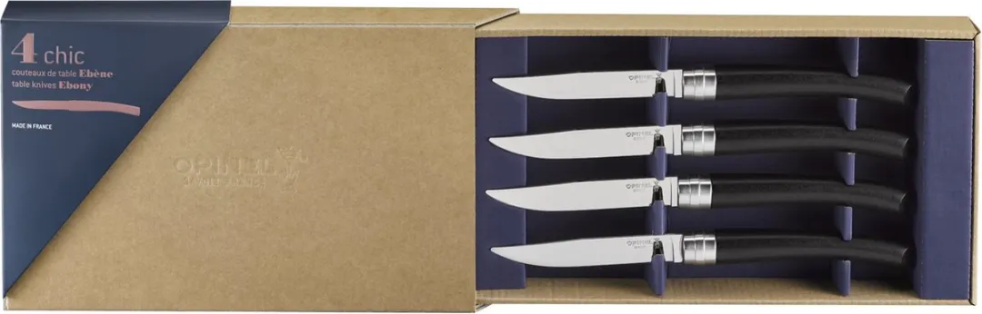 Opinel Table Chic Tafelmessenset 4-delig - Ebony