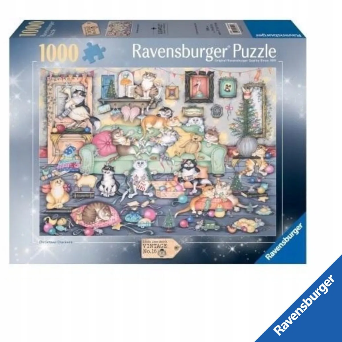 Ravensburger Vrolijke Kerstkatten Puzzel 1000 Stuks
