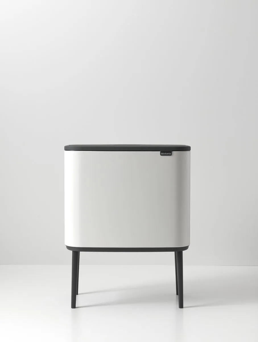 Brabantia Bo Touch Bin Prullenbak 34L - 2 Vakken - White - afbeelding 6 van 6