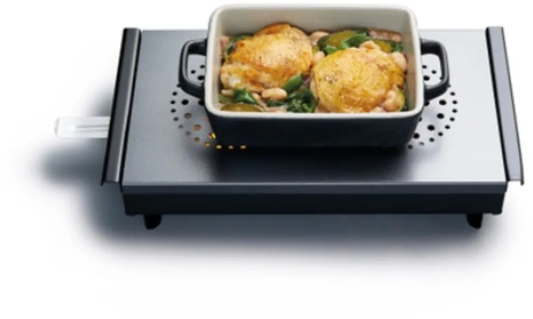 MasterClass Double Light Voedselverwarmer 17,3x33,2cm - Zwart