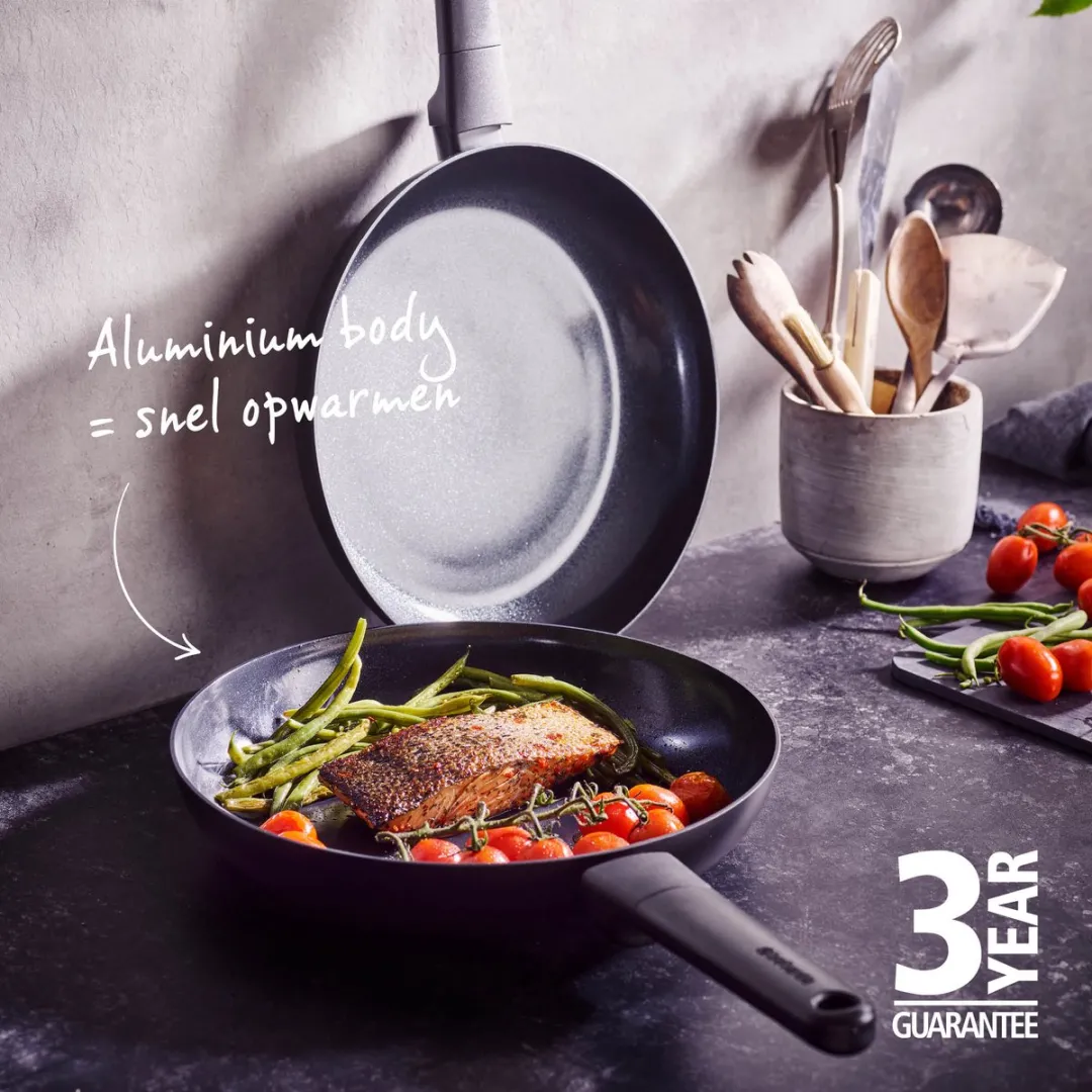 Brabantia VANTA Koekenpan 24cm - Keramisch Titanium - Zwart