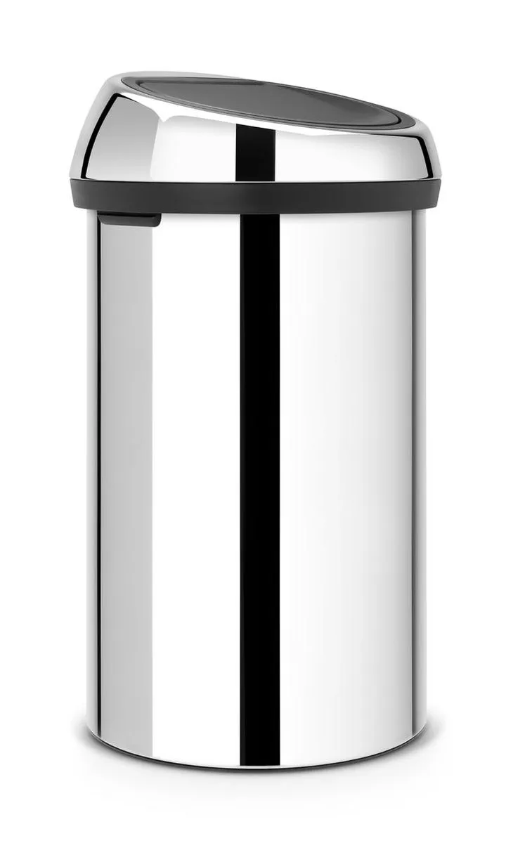Brabantia Touch Bin Prullenbak 60L - Brilliant Steel