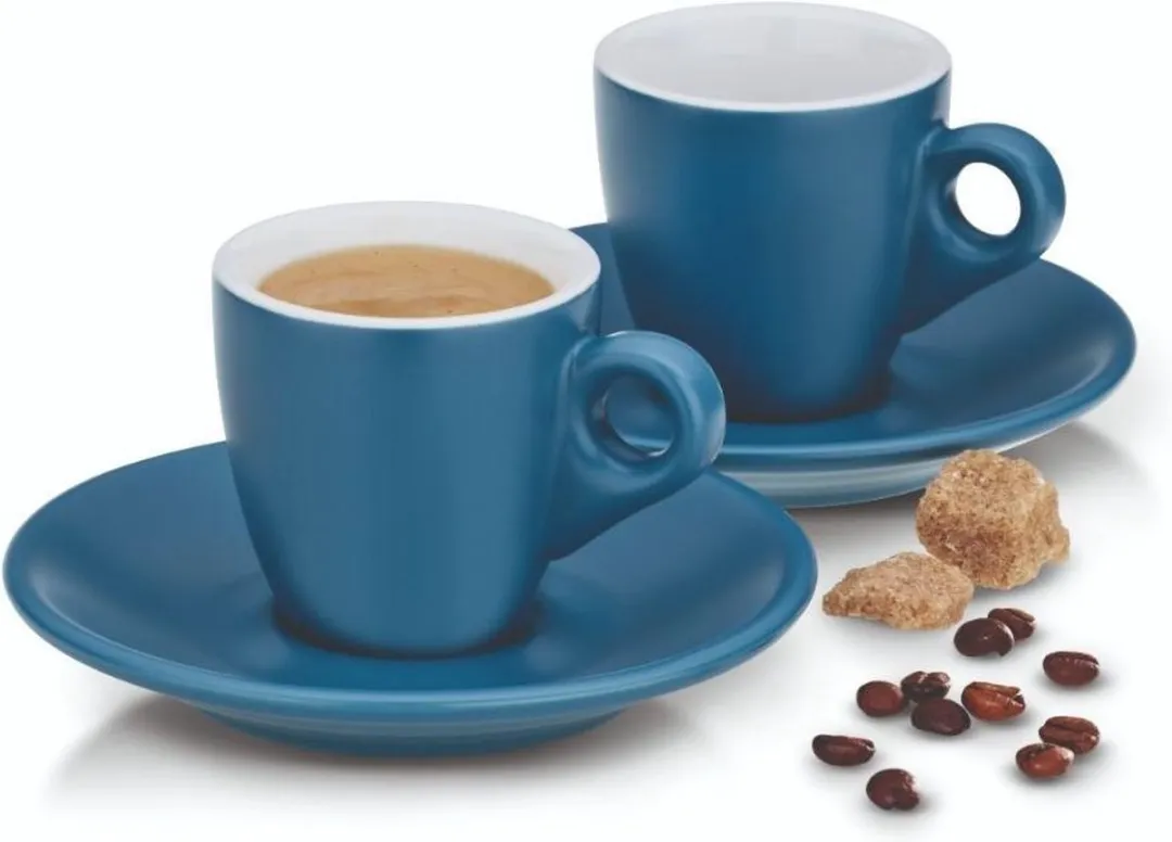 Kela Mattia Espresso Kop & Schotel Set 12cm - Turquoise