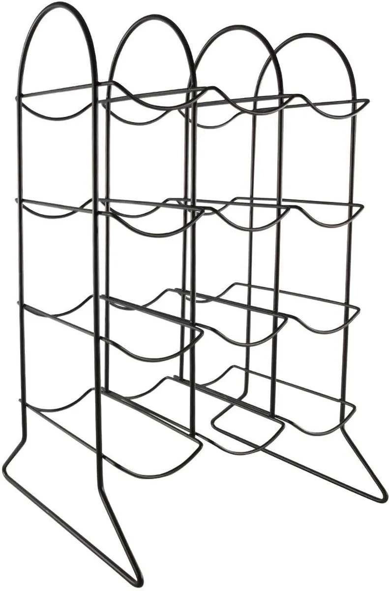 Cookinglife Wijnrek Bar Essentials 12 Flessen - Zwart